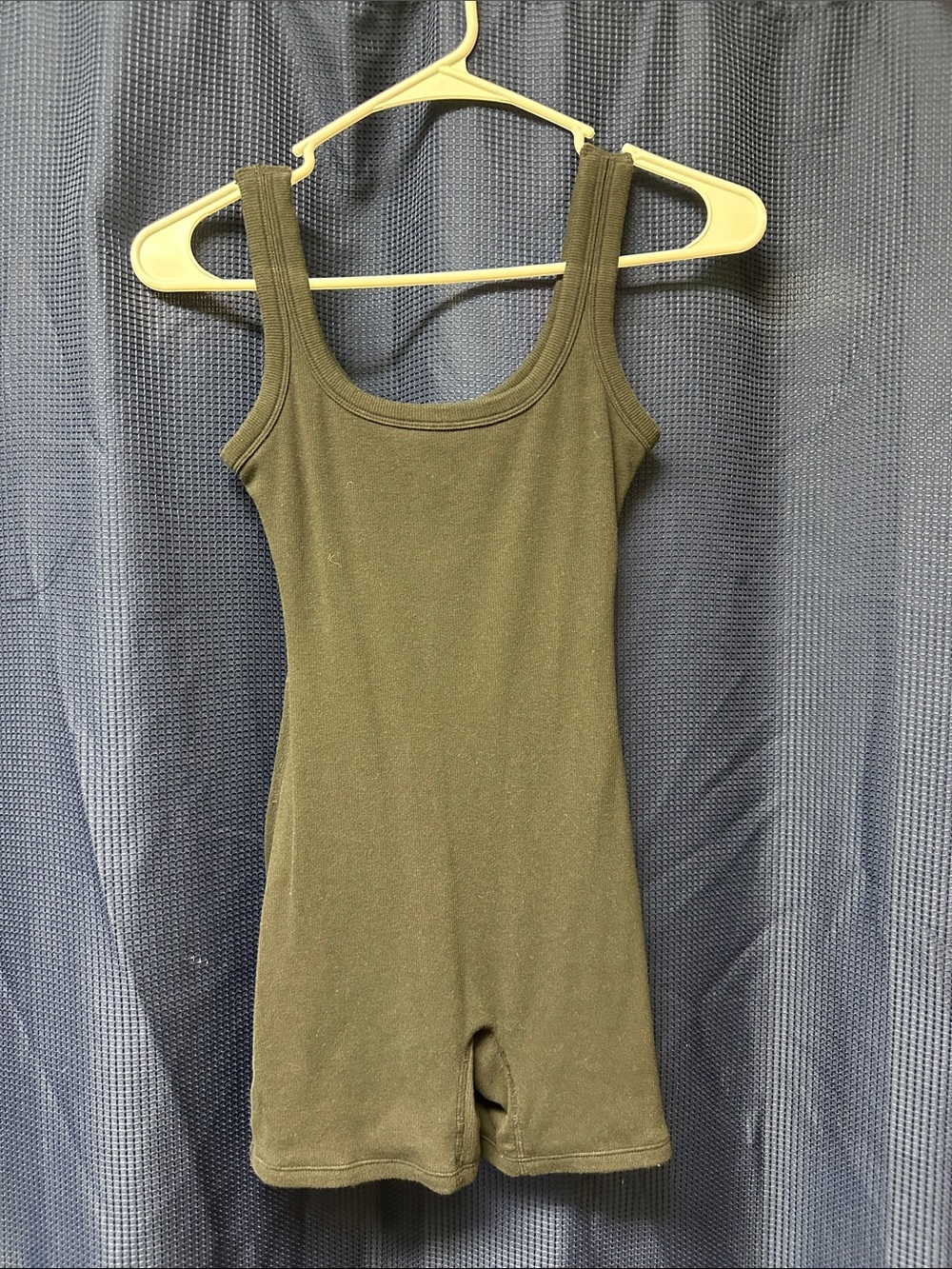 Sleeveless Black Ribbed Romper